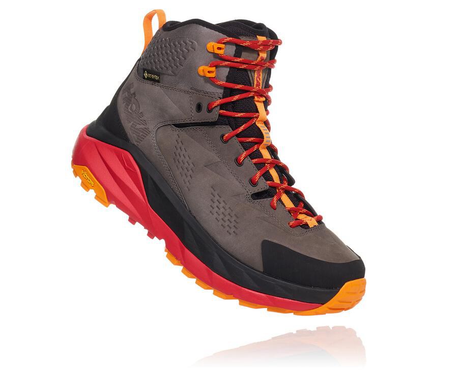 Sapatilhas Hoka One One Masculino Marrom/Pretas - Kaha Gore-Tex - 974-QEXPUI